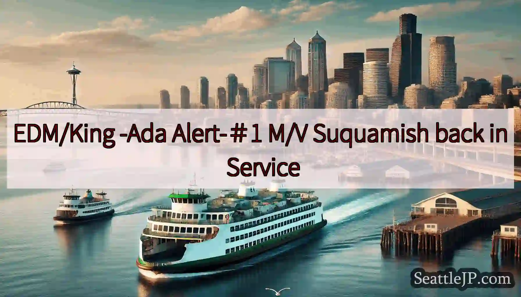 EDM/King -Ada Alert-＃1 M/V Suquamish back in