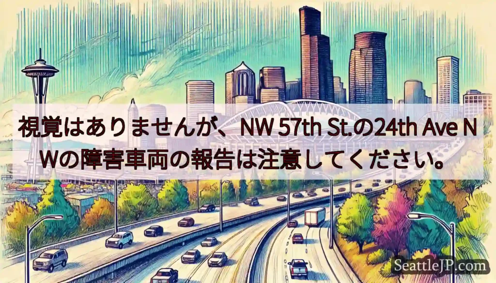 視覚はありませんが、NW 57th St.の24th Ave