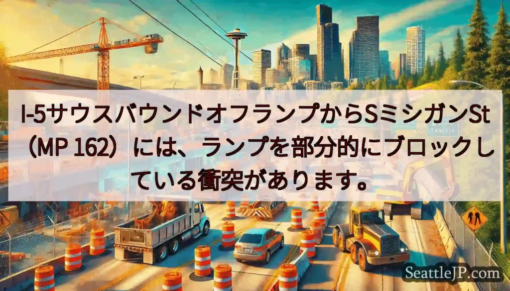 I-5サウスバウンドオフランプからSミシガンSt（MP