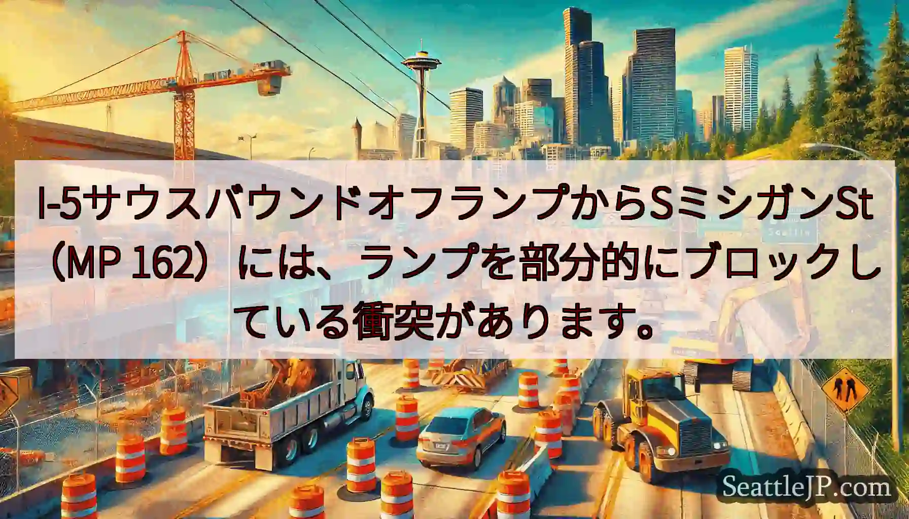 I-5サウスバウンドオフランプからSミシガンSt（MP