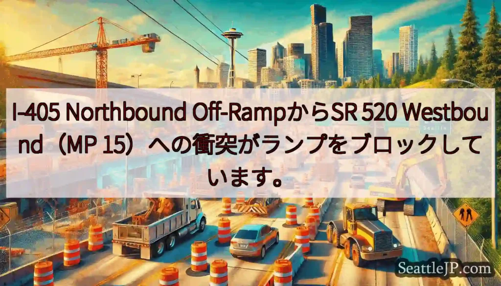I-405 Northbound Off-RampからSR 520 Westbound（MP
