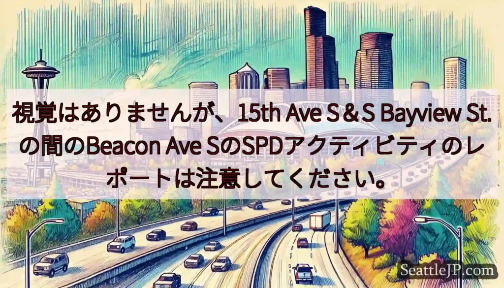 視覚はありませんが、15th Ave S＆S Bayview St.の間のBeacon Ave