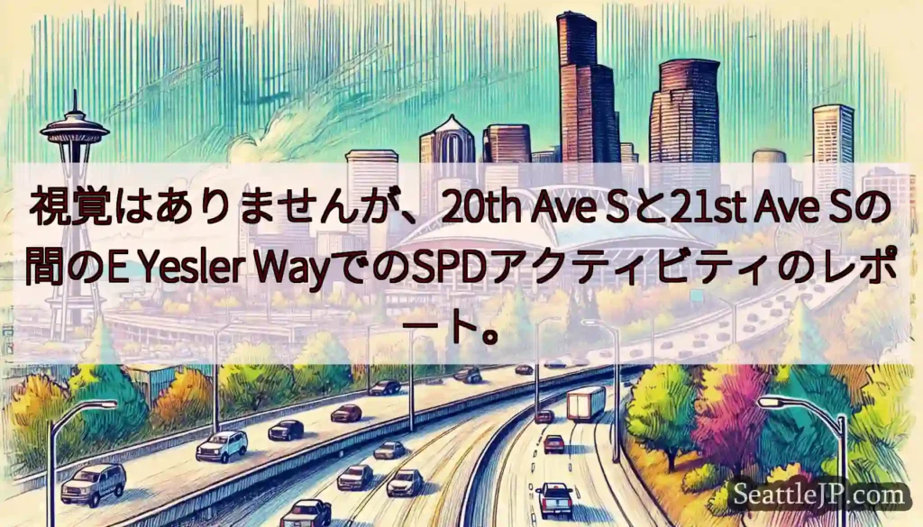 視覚はありませんが、20th Ave Sと21st Ave Sの間のE Yesler