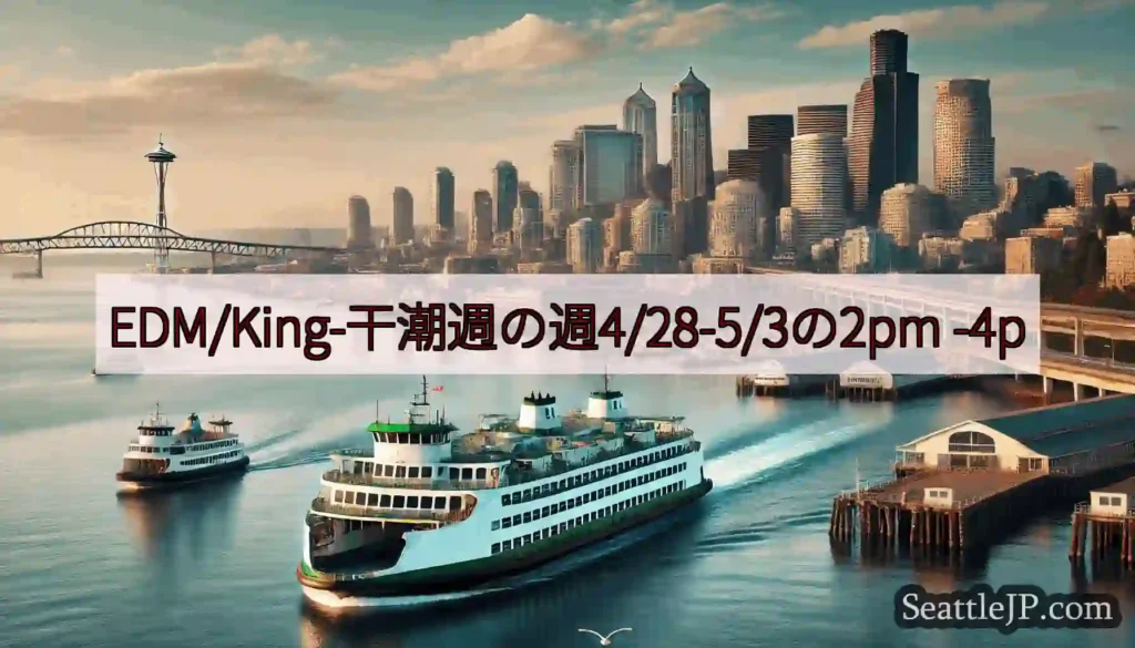EDM/King-干潮週の週4/28-5/3の2pm -4p