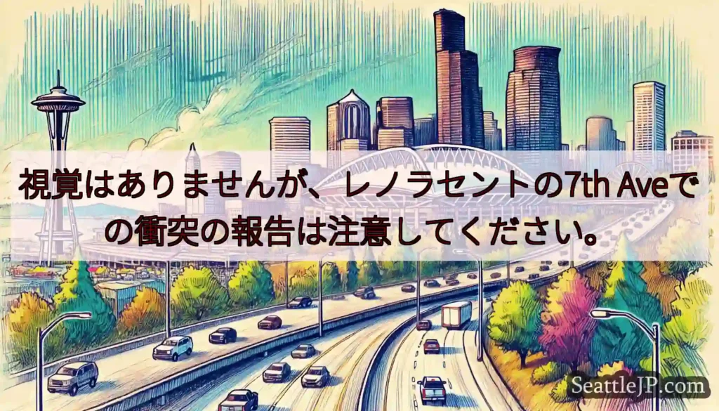 視覚はありませんが、レノラセントの7th Aveでの衝突の報告は注意してください。