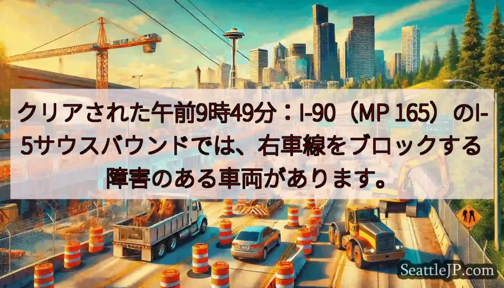 クリアされた午前9時49分：I-90（MP
