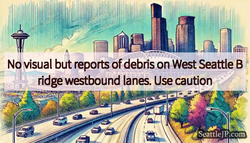 No visual but reports of debris on West Seattle