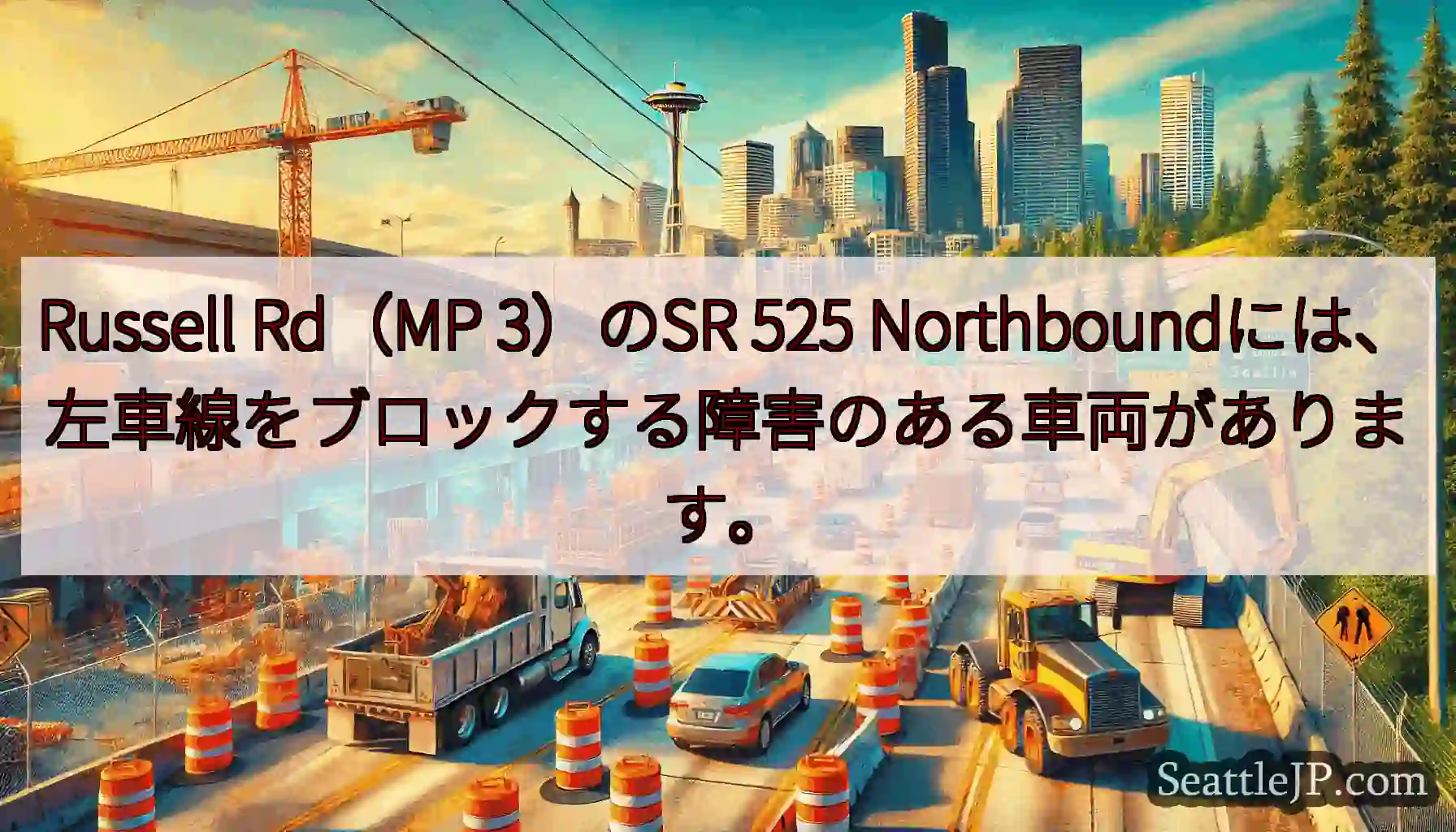Russell Rd（MP 3）のSR 525