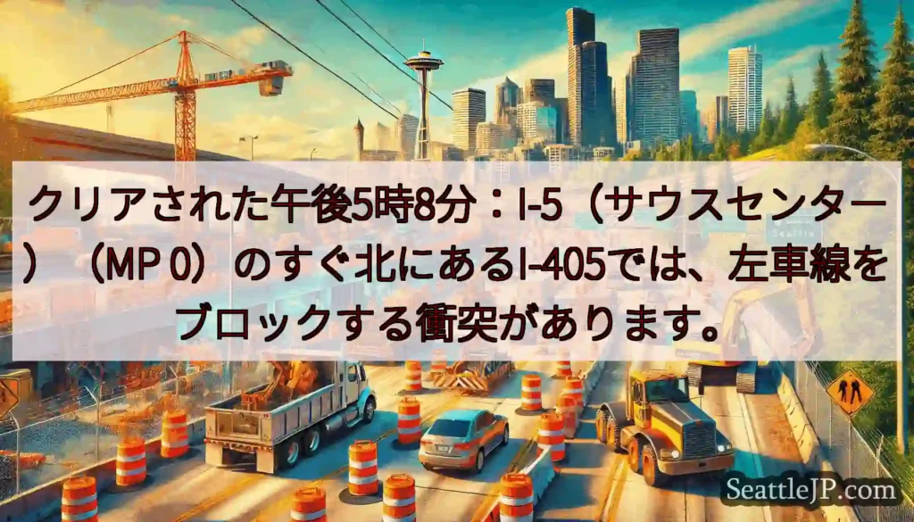 クリアされた午後5時8分：I-5（サウスセンター）（MP