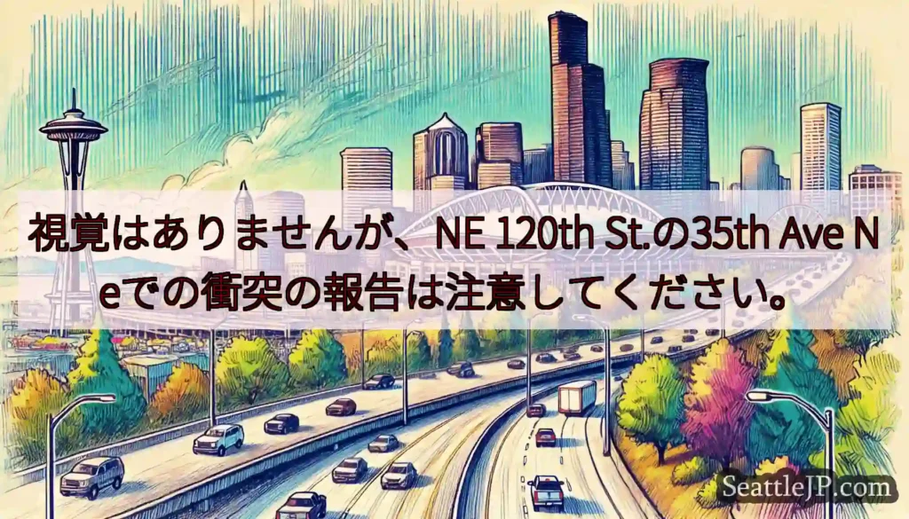 視覚はありませんが、NE 120th St.の35th Ave