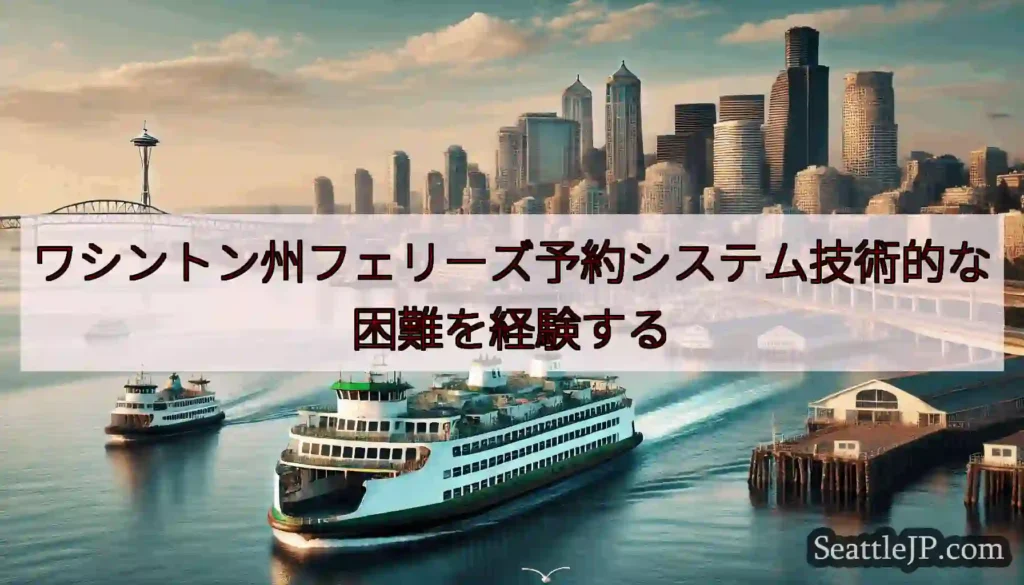 ワシントン州フェリーズ予約システム技術的な困難を経験するhttps://wsdot.com/ferr