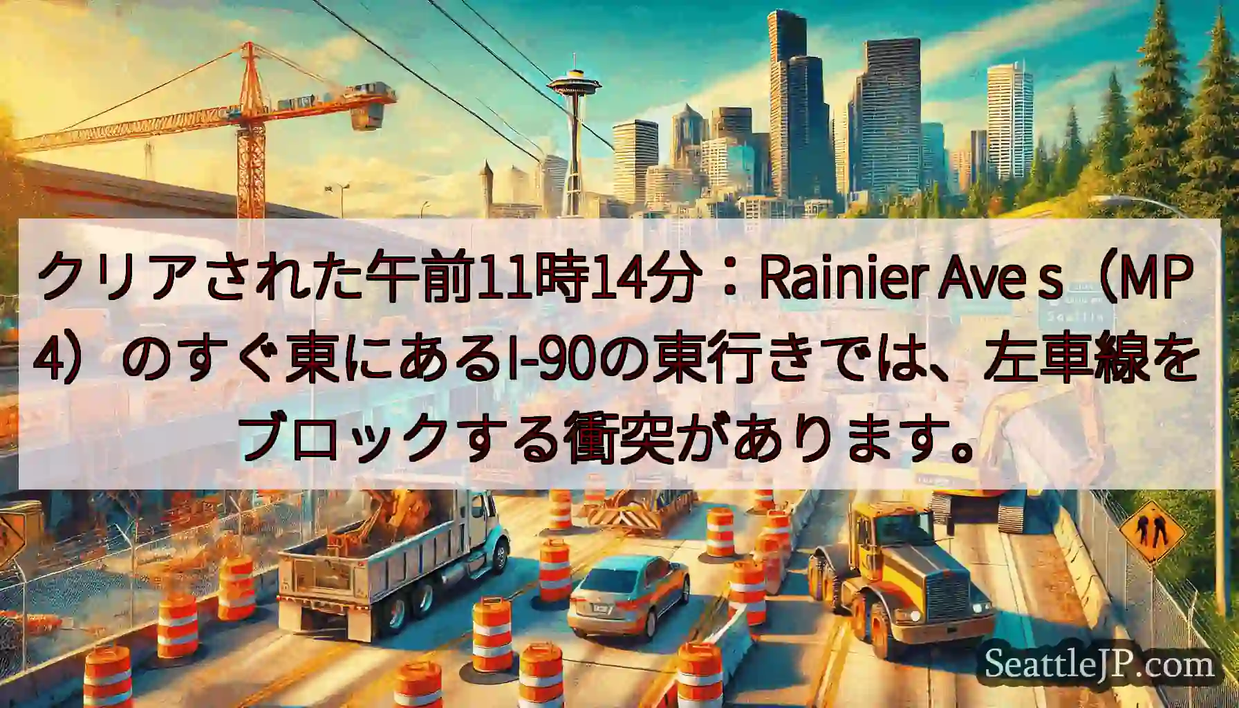クリアされた午前11時14分：Rainier Ave s（MP