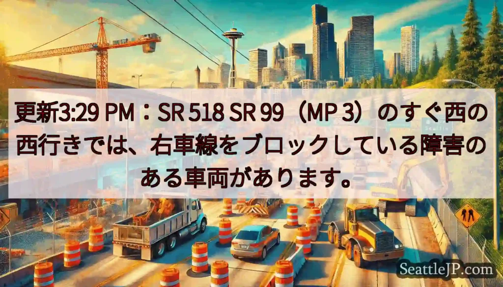 更新3:29 PM：SR 518 SR 99（MP