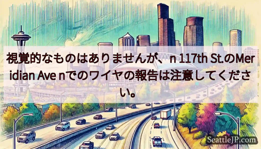 視覚的なものはありませんが、n 117th St.のMeridian Ave