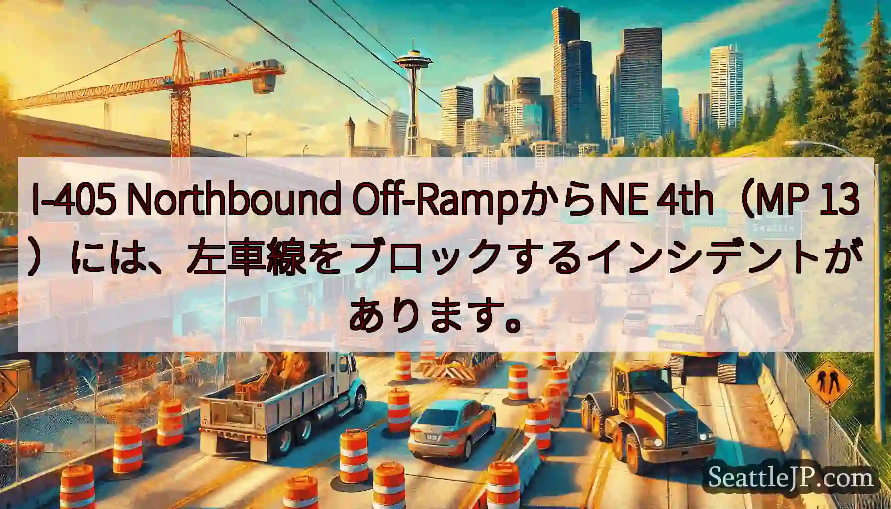 I-405 Northbound Off-RampからNE 4th（MP