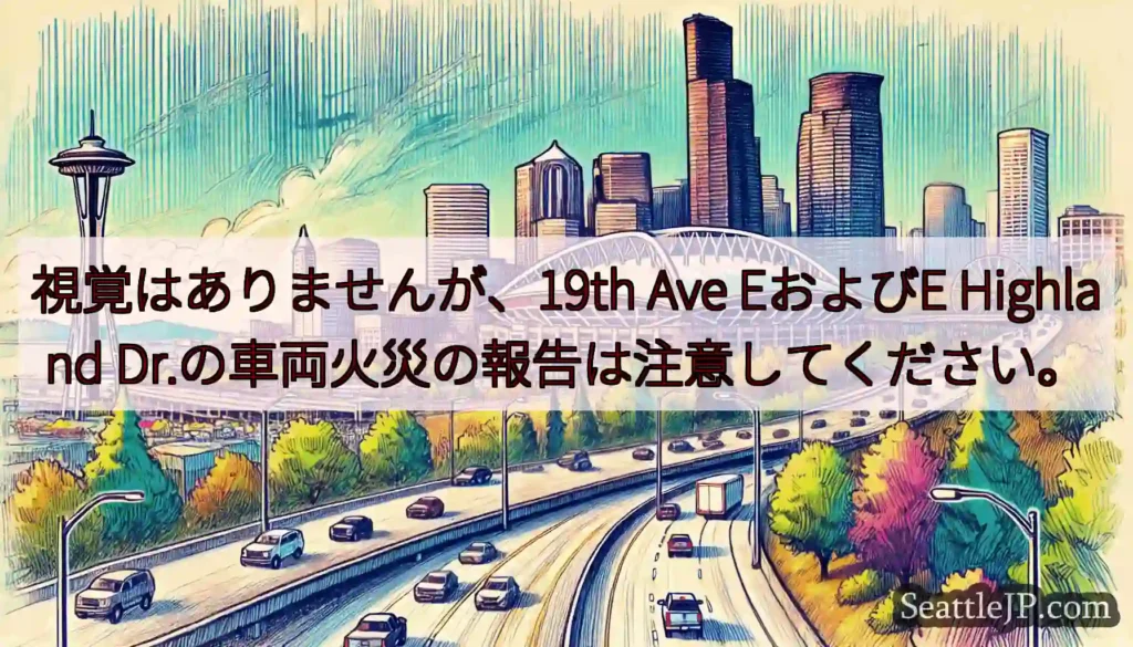 視覚はありませんが、19th Ave EおよびE Highland
