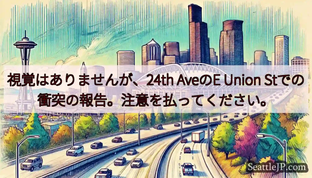 視覚はありませんが、24th AveのE Union Stでの衝突の報告。注意を払ってください。