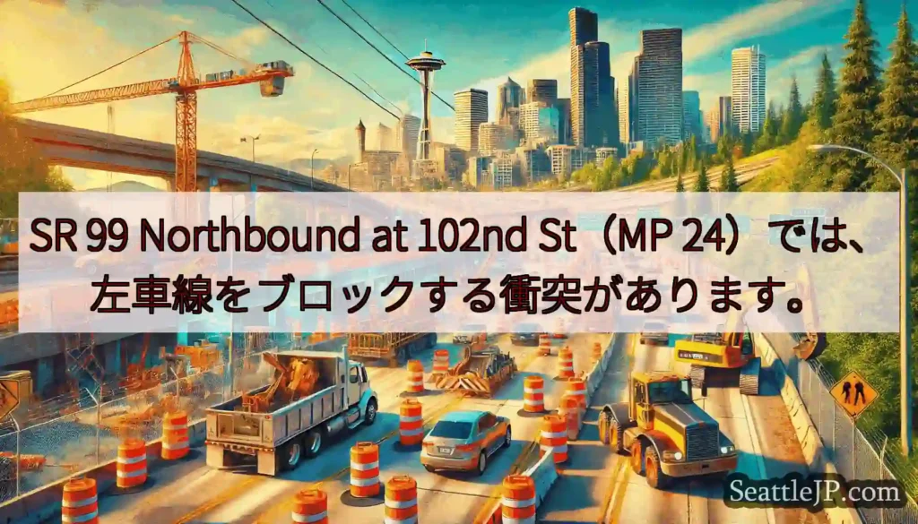 SR 99 Northbound at 102nd St（MP