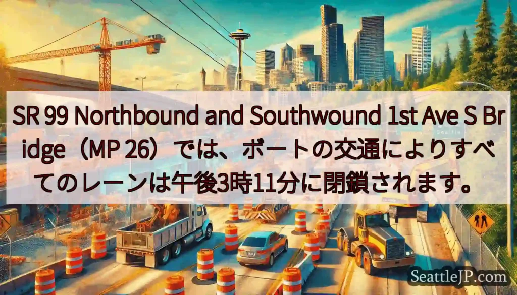 SR 99 Northbound and Southwound 1st Ave S