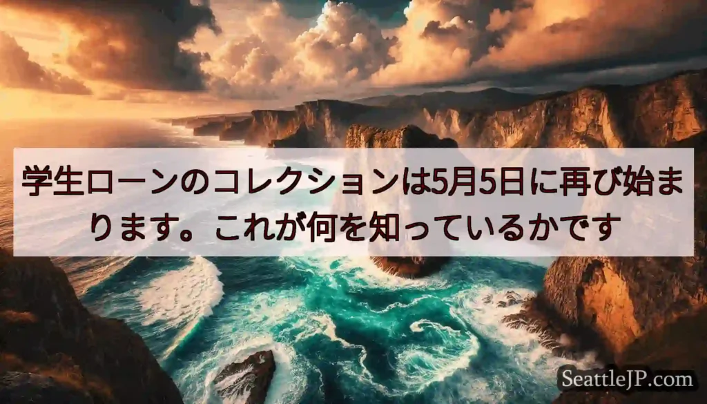 学生ローンのコレクションは5月5日に再び始まります。これが何を知っているかです