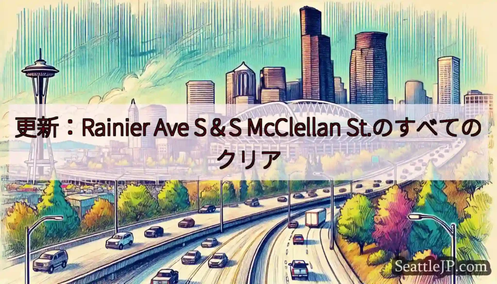 更新：Rainier Ave S＆S McClellan St.のすべてのクリア