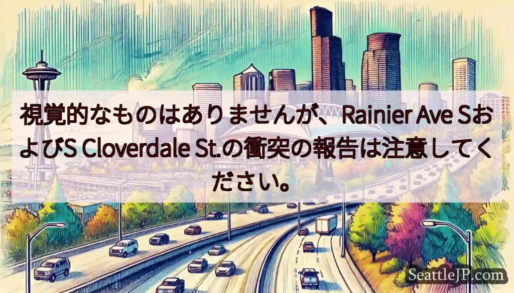 視覚的なものはありませんが、Rainier Ave SおよびS Cloverdale