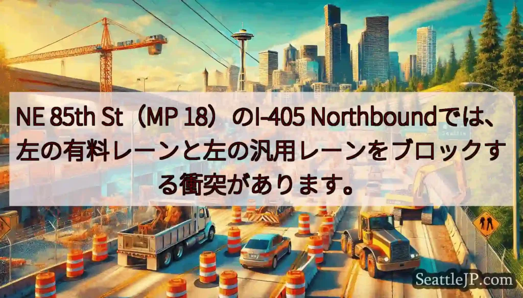 NE 85th St（MP 18）のI-405