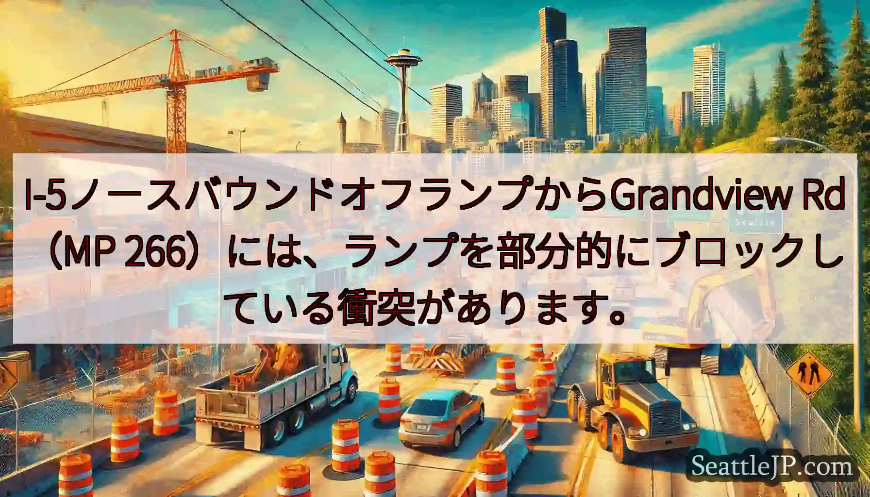I-5ノースバウンドオフランプからGrandview Rd（MP