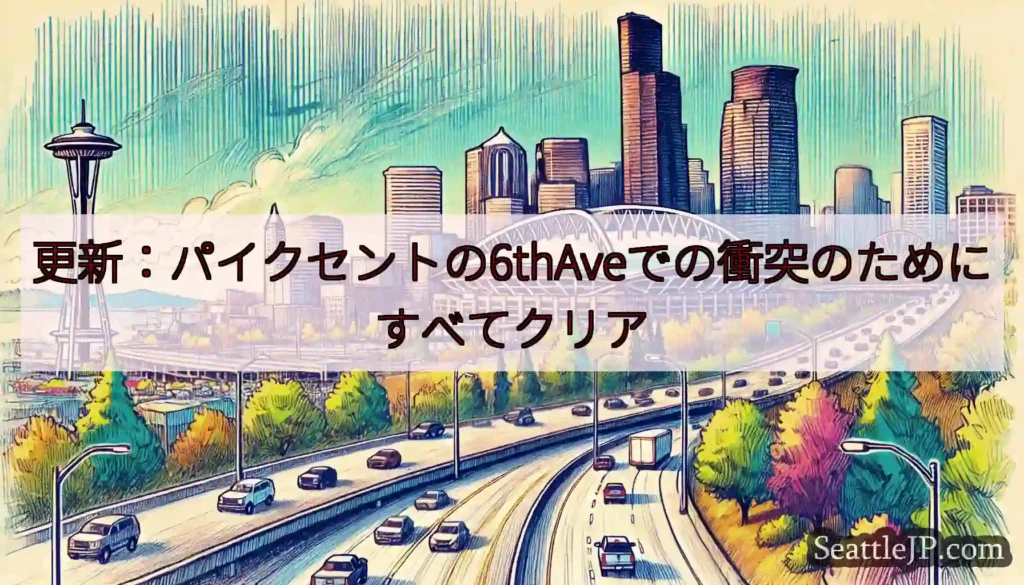 更新：パイクセントの6thAveでの衝突のためにすべてクリア
