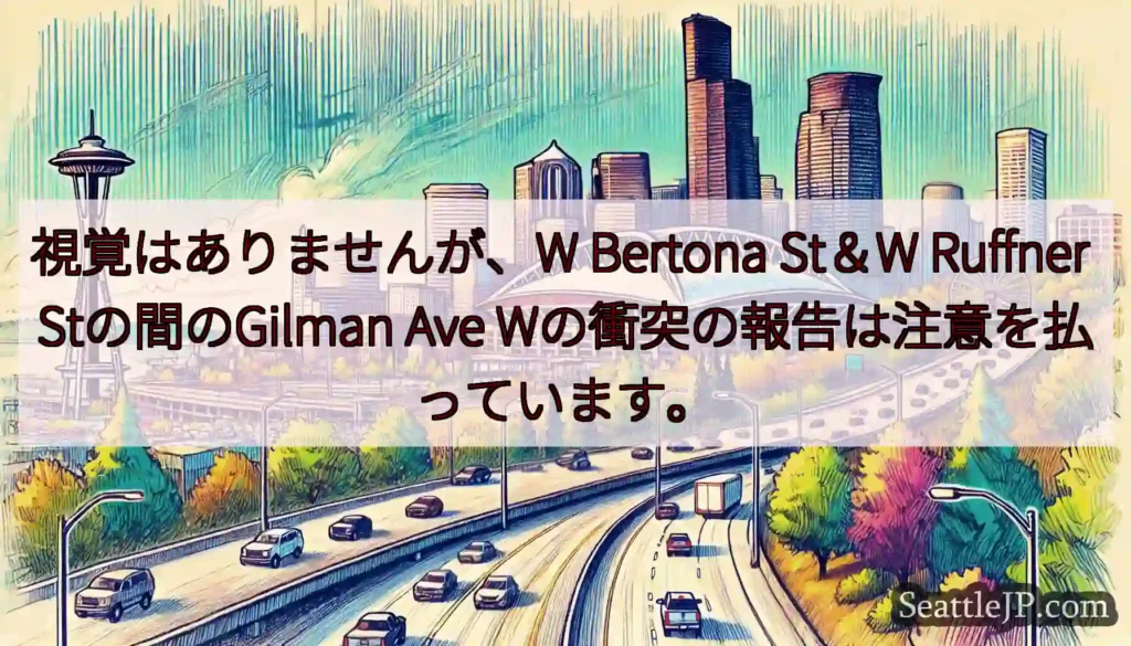 視覚はありませんが、W Bertona St＆W Ruffner Stの間のGilman Ave