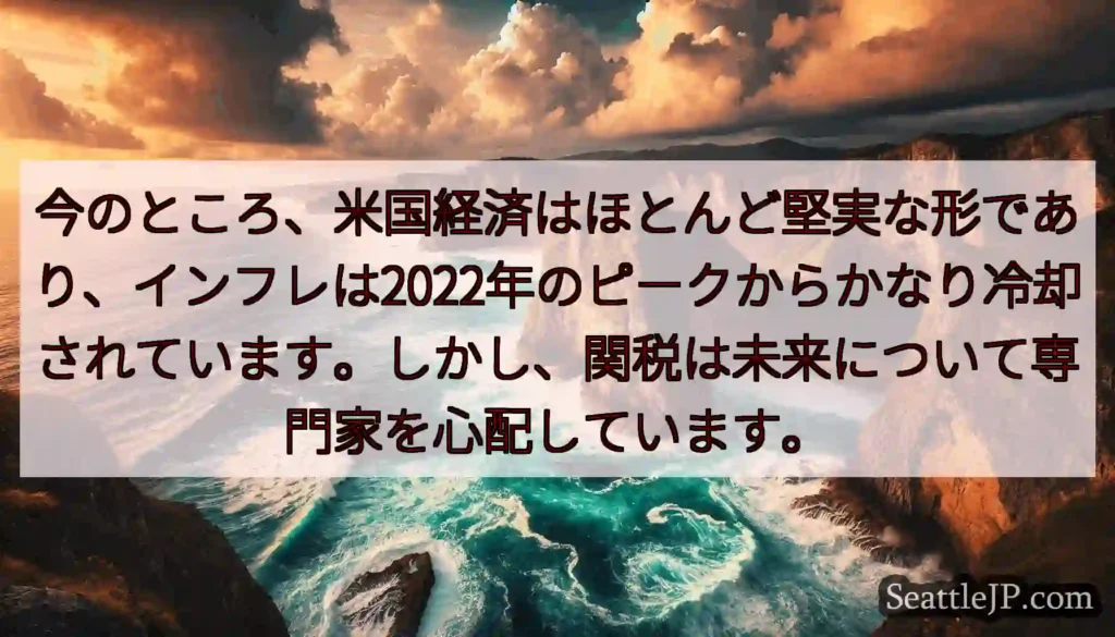今のところ、米国経済はほとんど堅実な形であり、インフレは2022年のピークからかなり冷却されています