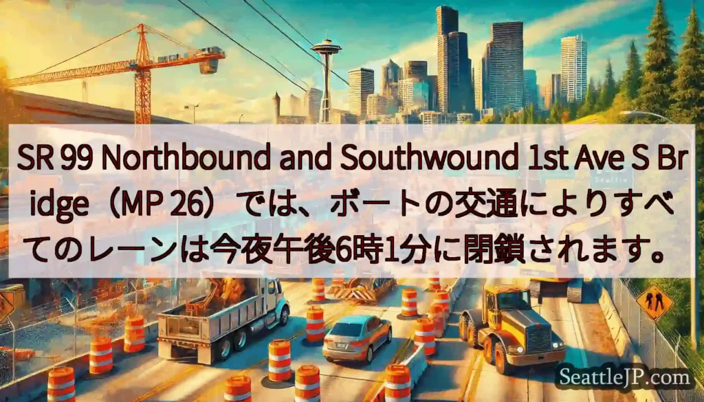 SR 99 Northbound and Southwound 1st Ave S