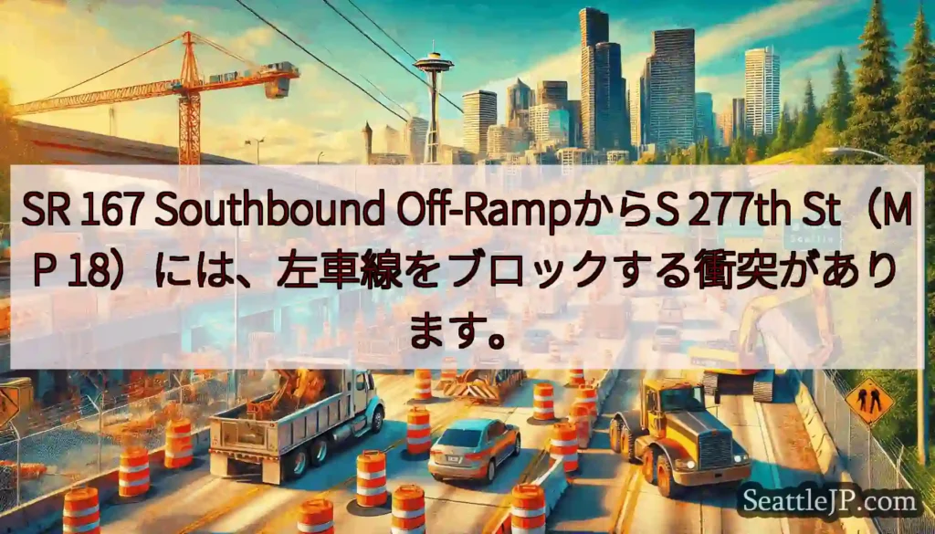 SR 167 Southbound Off-RampからS 277th St（MP