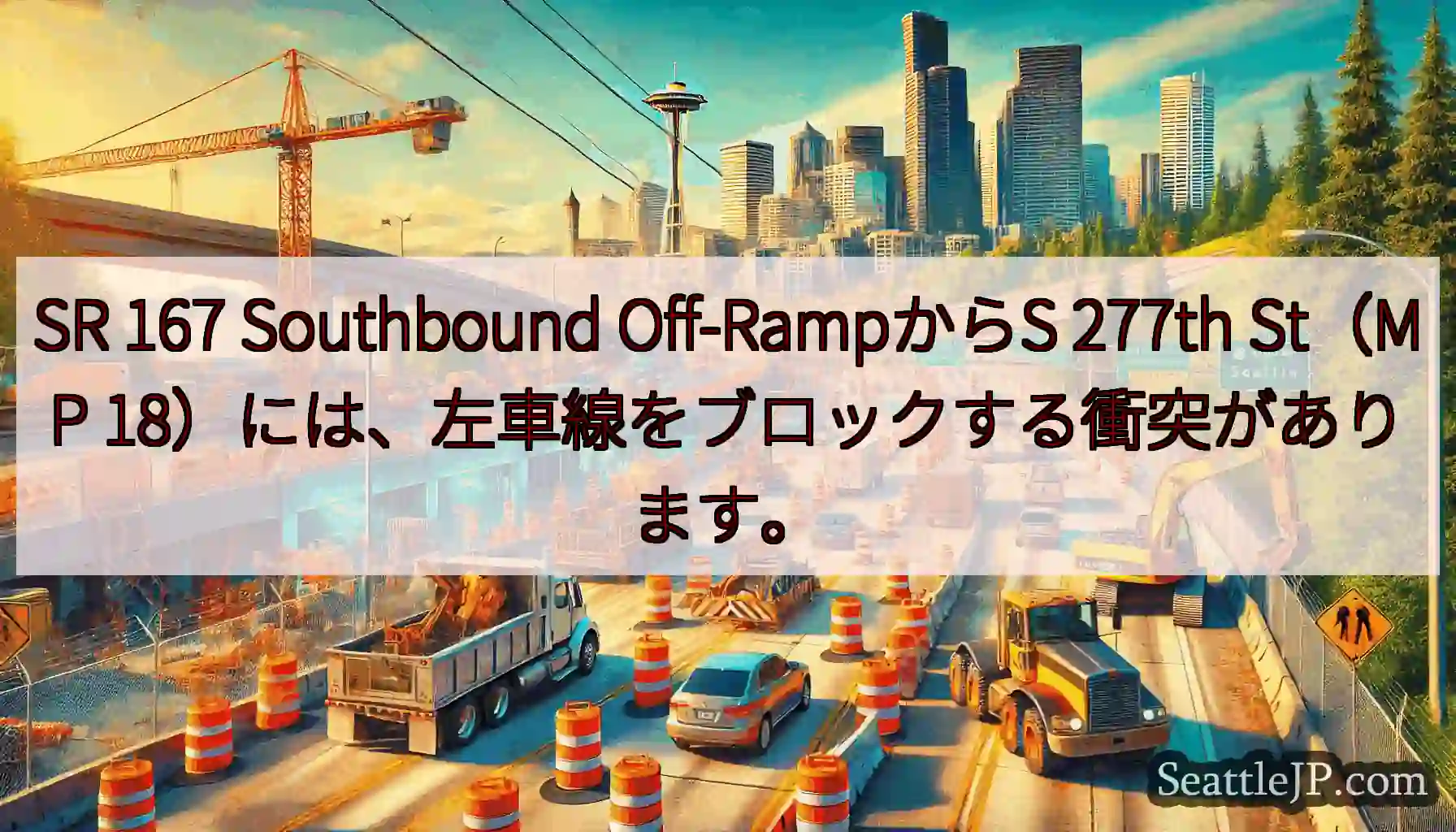 SR 167 Southbound Off-RampからS 277th St（MP
