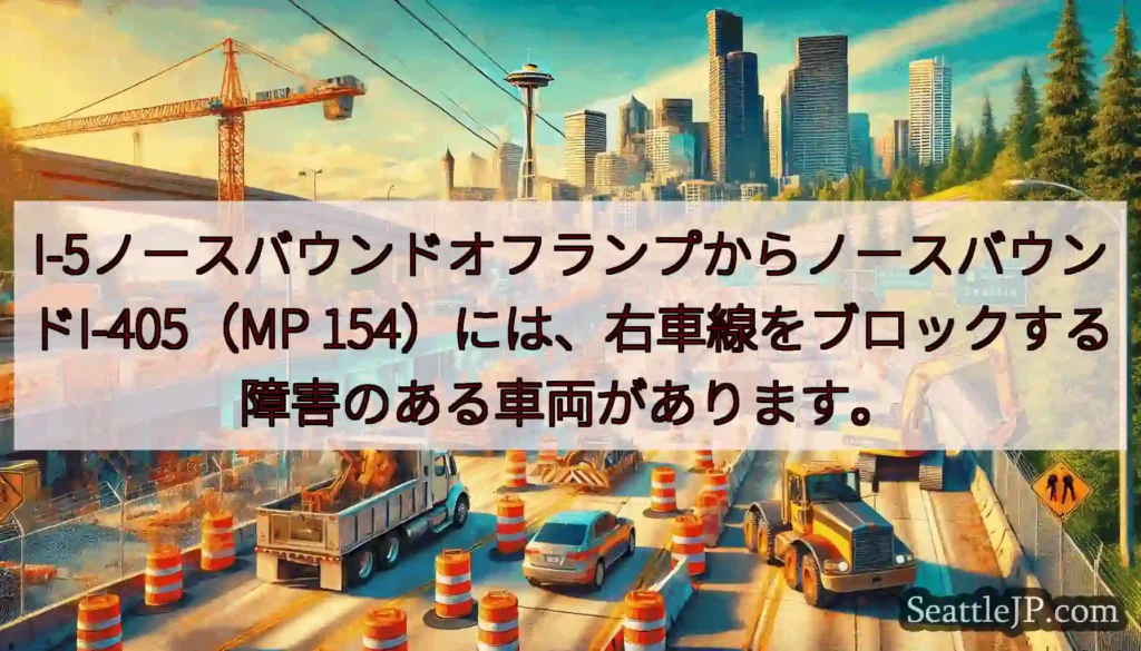 I-5ノースバウンドオフランプからノースバウンドI-405（MP