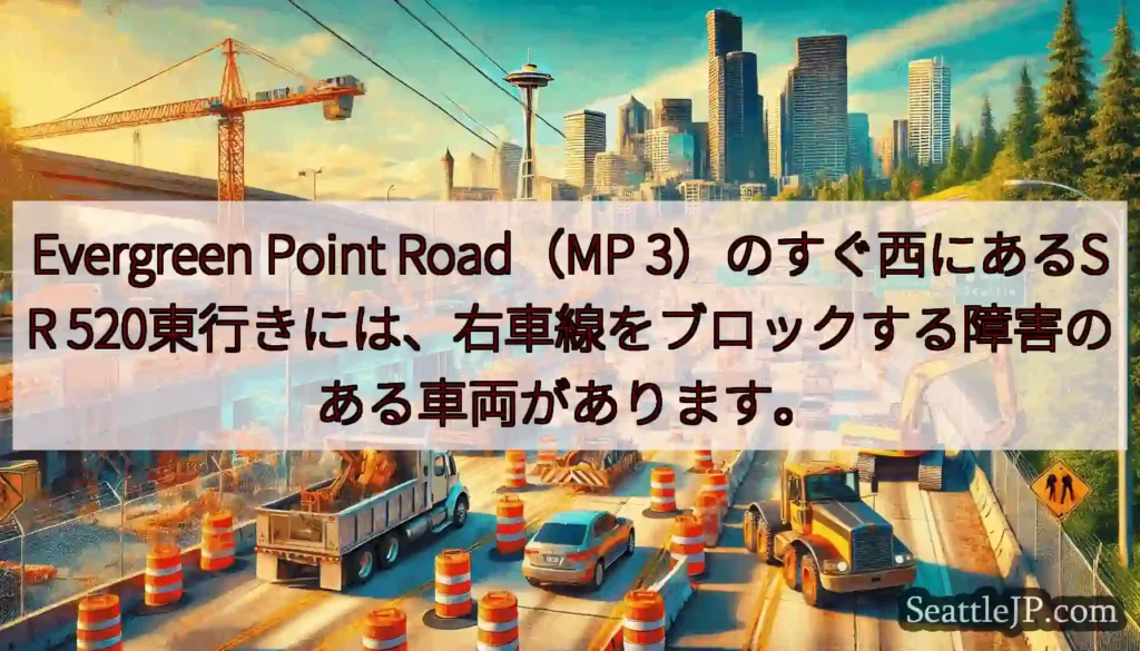 Evergreen Point Road（MP 3）のすぐ西にあるSR