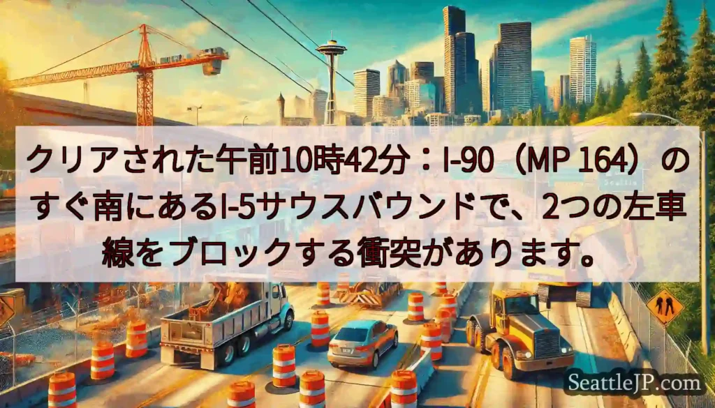 クリアされた午前10時42分：I-90（MP