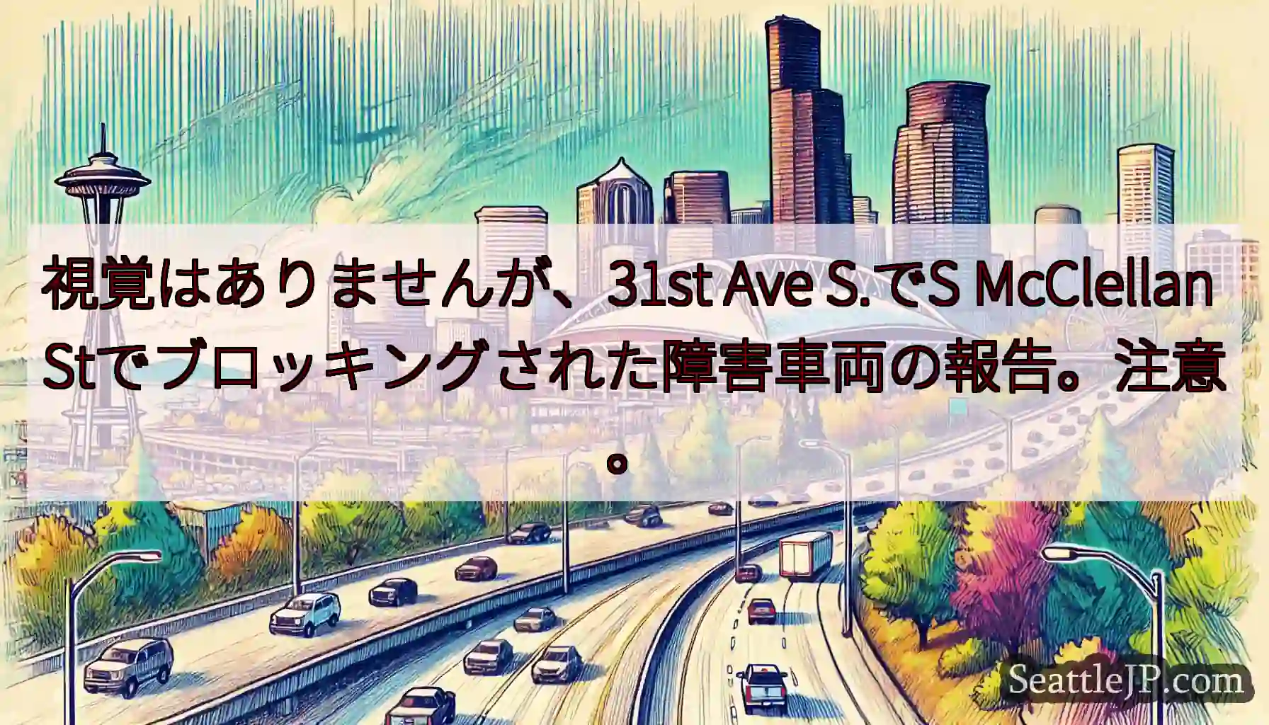 視覚はありませんが、31st Ave S.でS McClellan