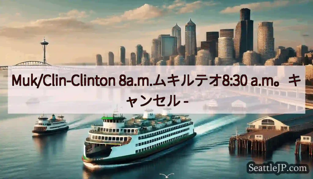 Muk/Clin-Clinton 8a.m.ムキルテオ8:30 a.m。キャンセル -