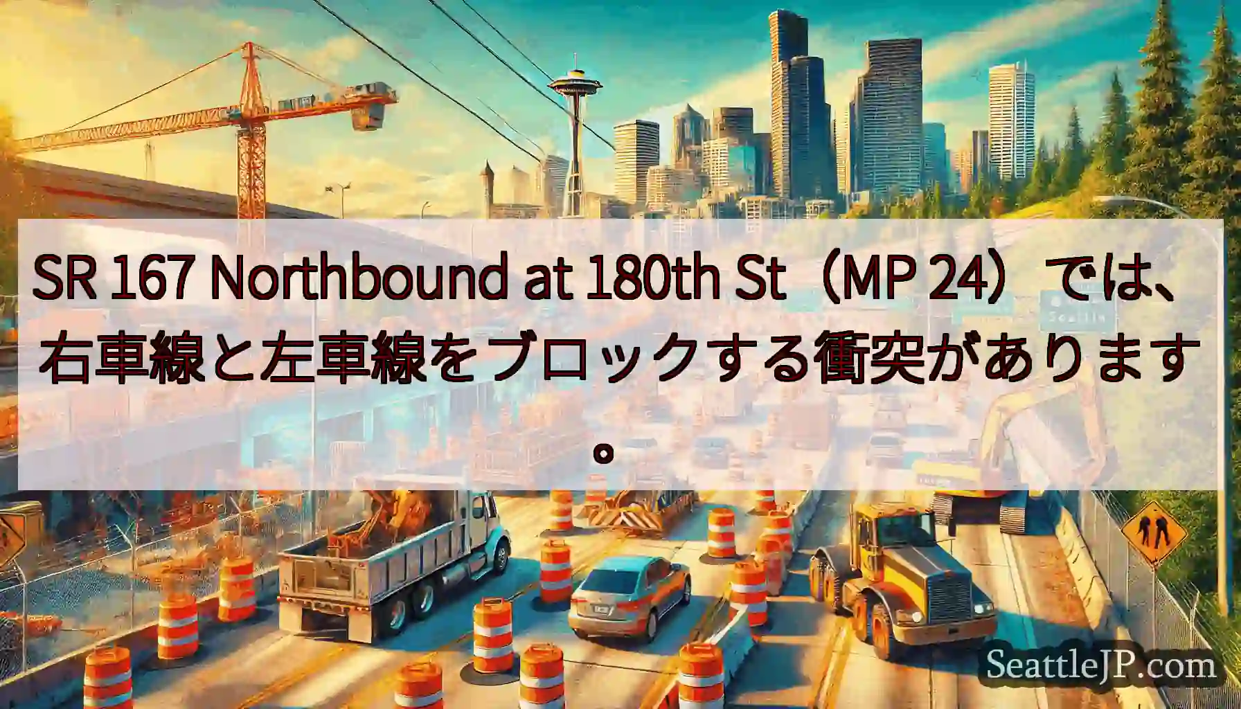 SR 167 Northbound at 180th St（MP