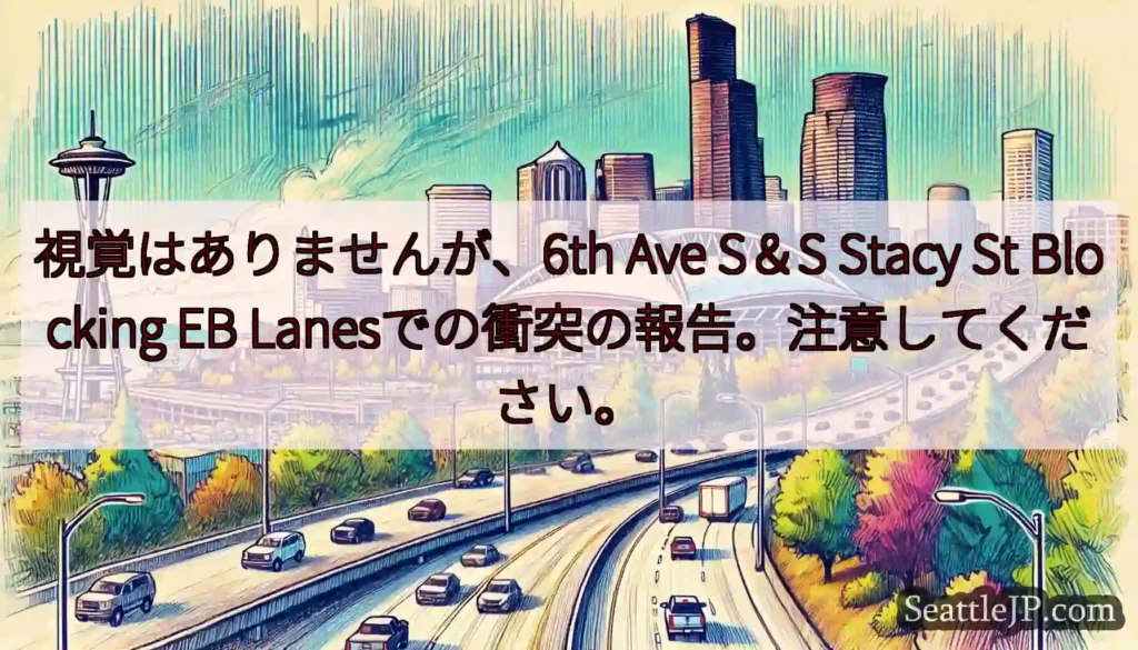 視覚はありませんが、6th Ave S＆S Stacy St Blocking EB
