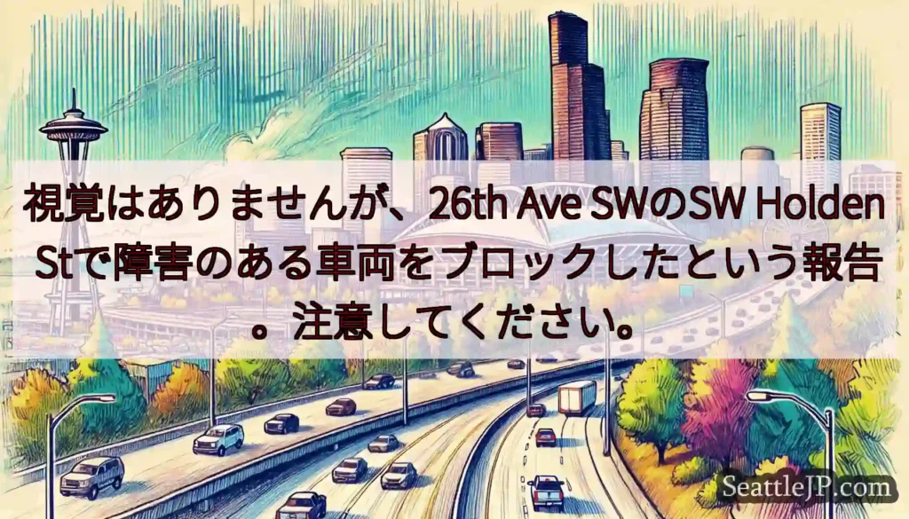 視覚はありませんが、26th Ave SWのSW Holden