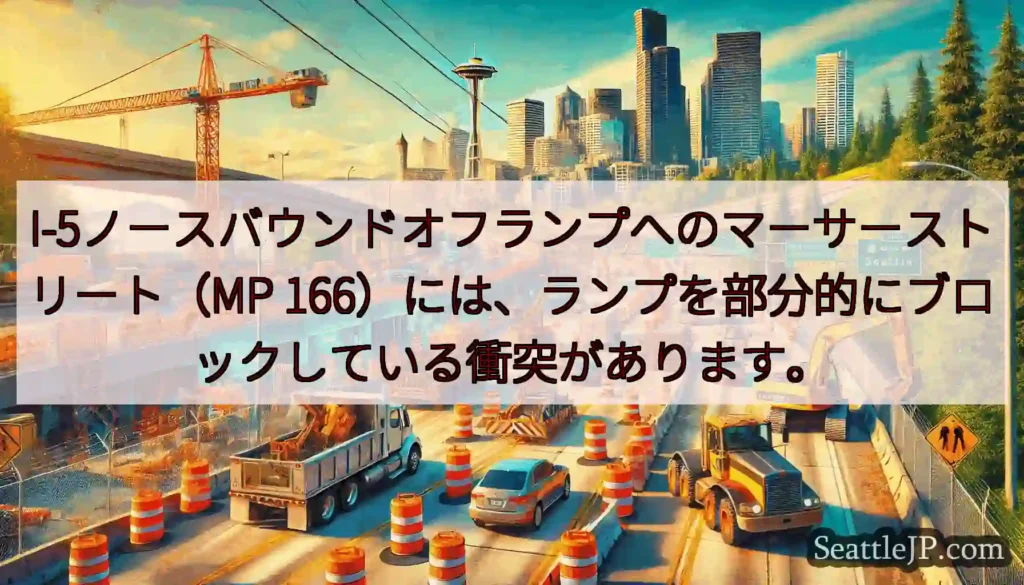 I-5ノースバウンドオフランプへのマーサーストリート（MP
