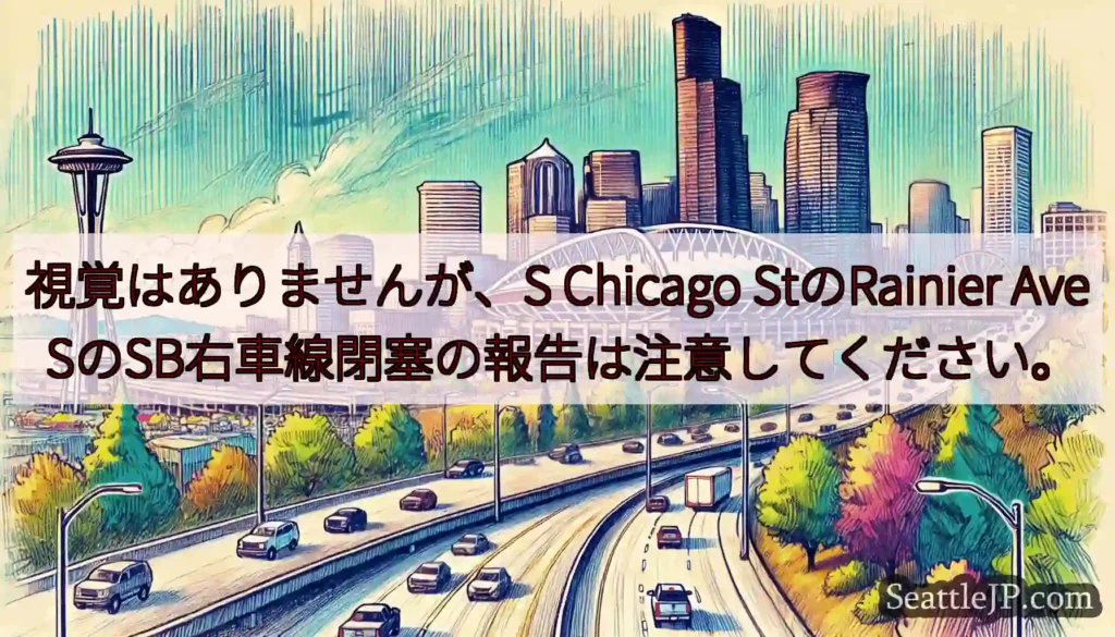 視覚はありませんが、S Chicago StのRainier Ave