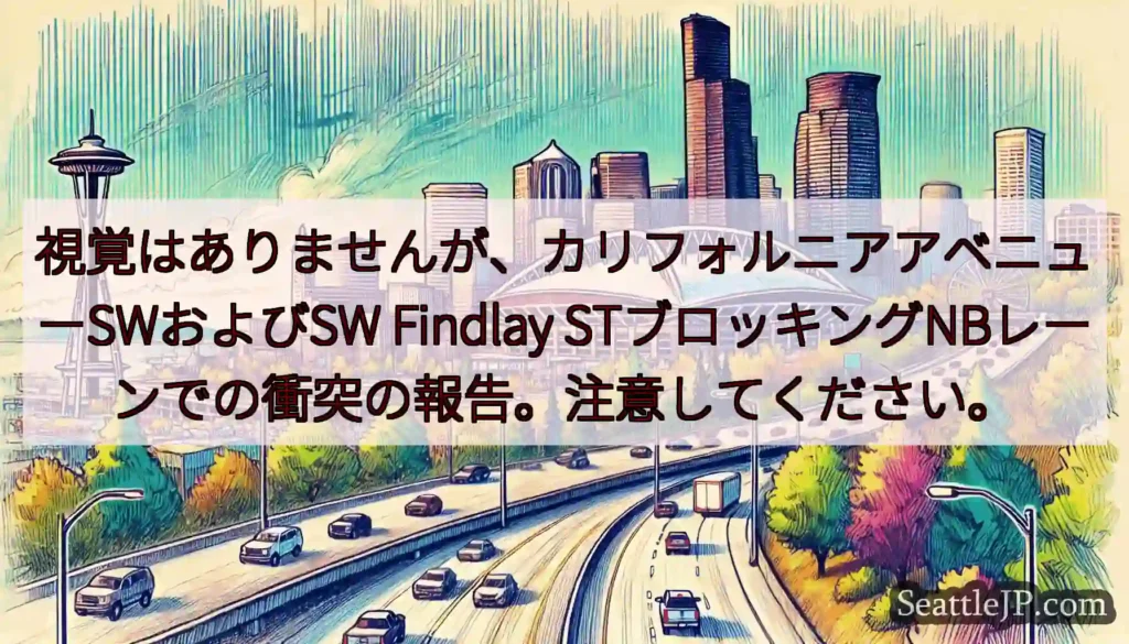 視覚はありませんが、カリフォルニアアベニューSWおよびSW Findlay