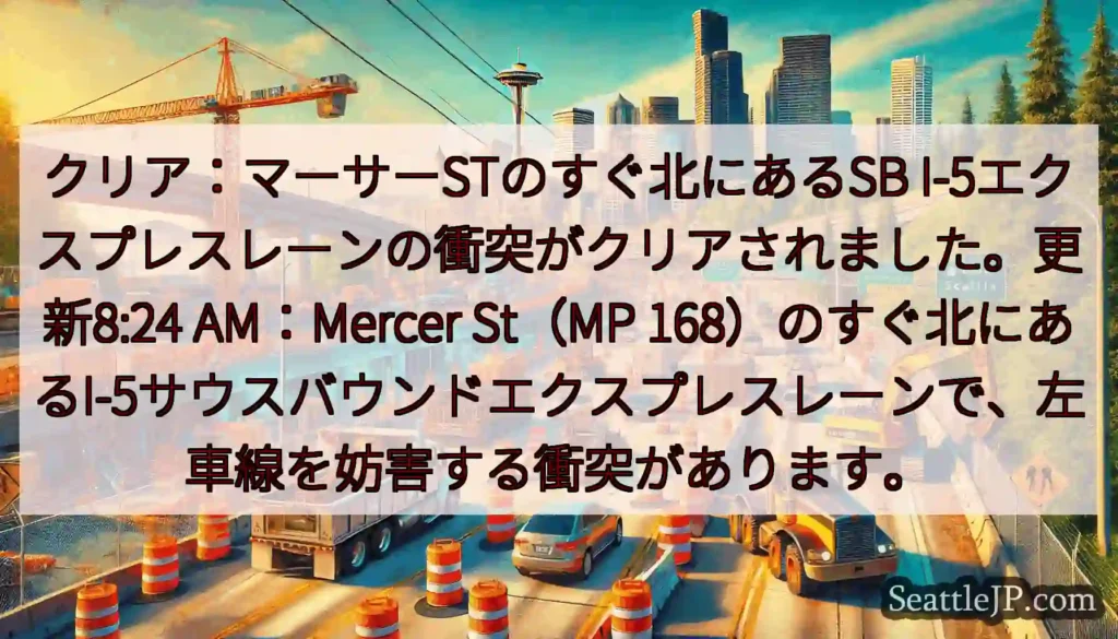 クリア：マーサーSTのすぐ北にあるSB