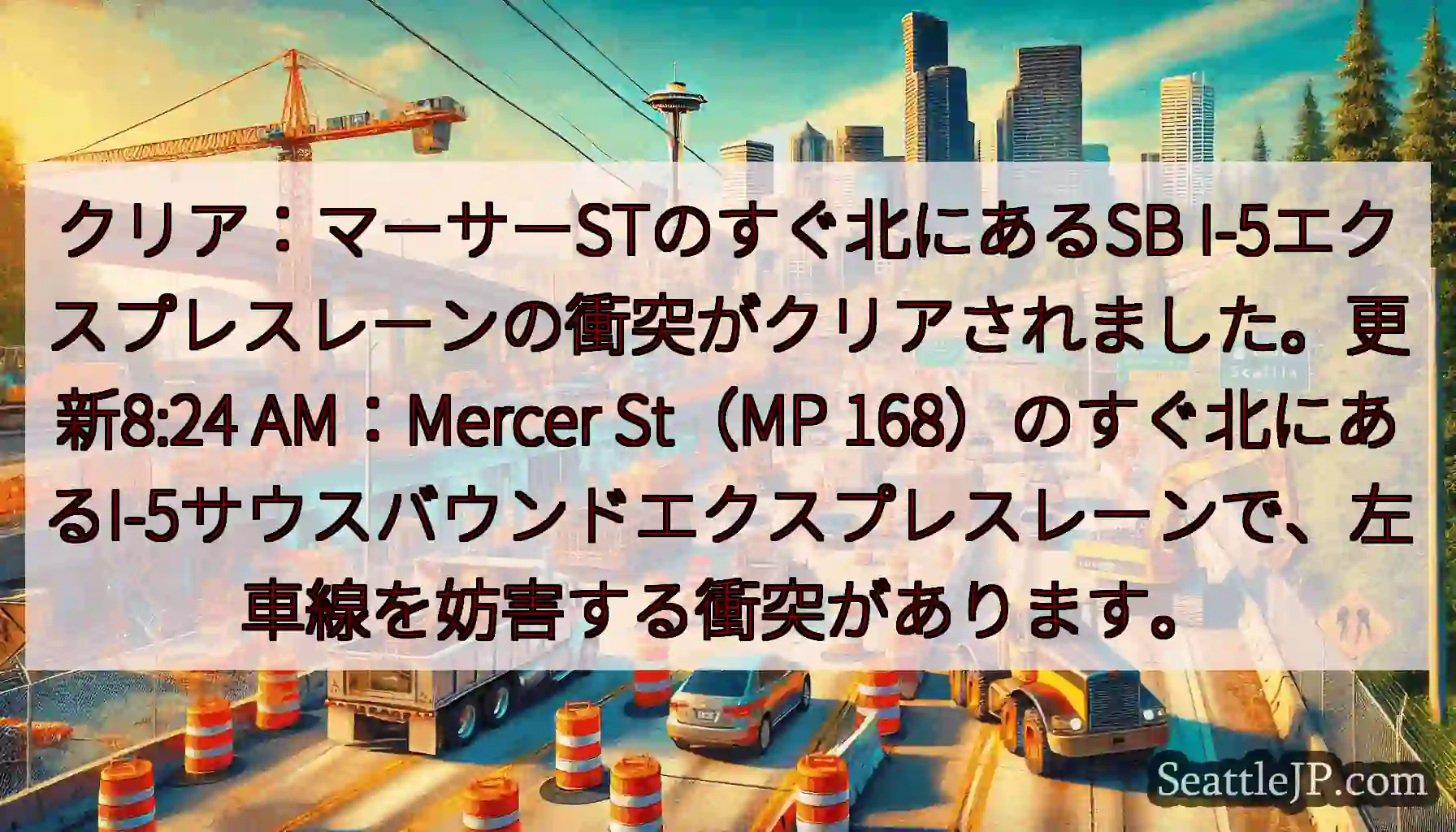 クリア：マーサーSTのすぐ北にあるSB