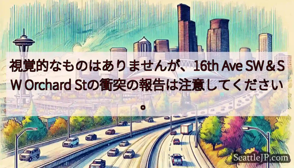 視覚的なものはありませんが、16th Ave SW＆SW Orchard