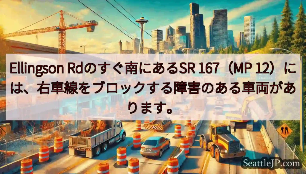 Ellingson Rdのすぐ南にあるSR 167（MP