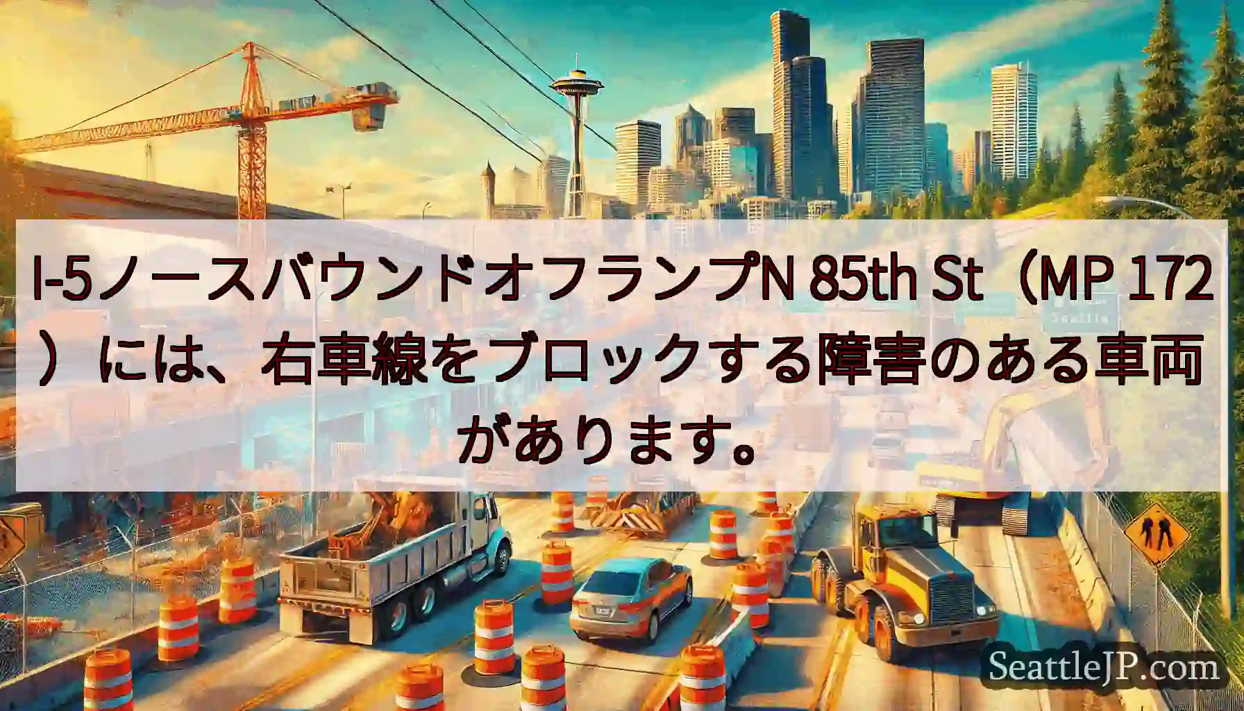 I-5ノースバウンドオフランプN 85th St（MP